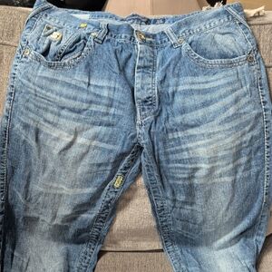 Parish Nation Men's Relaxed Fit Blue Jeans